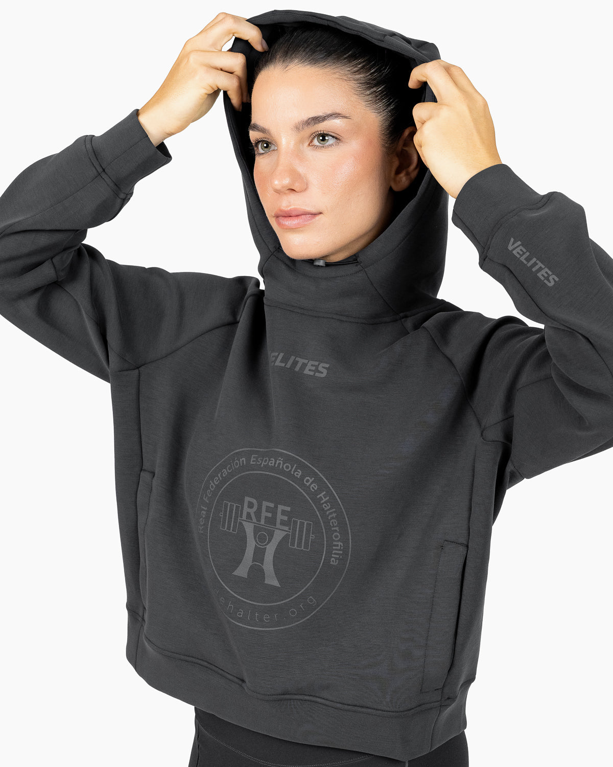 RFEH hoodie crop Holo