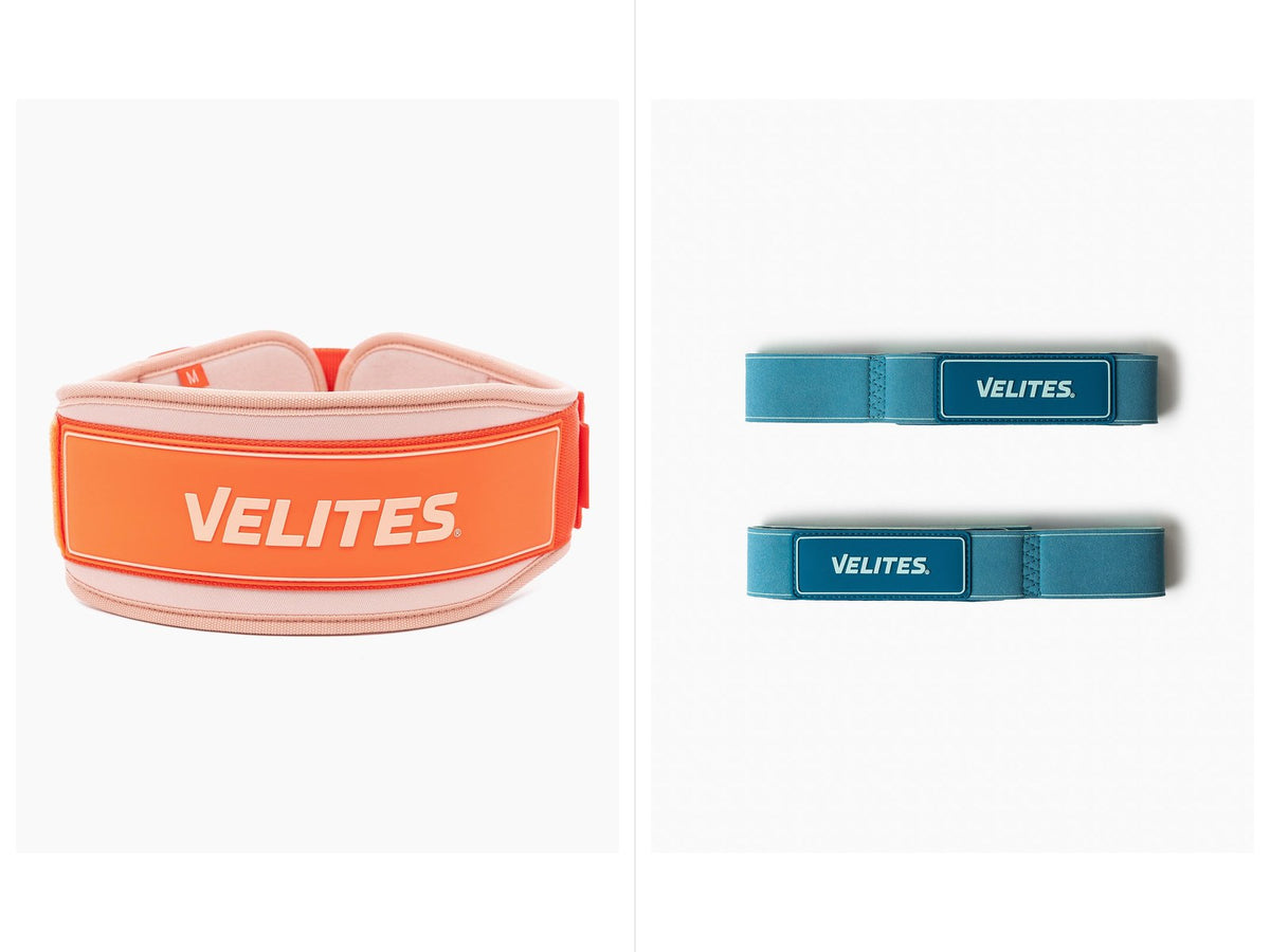 Bælte Orange/White + Stropper Blue Light