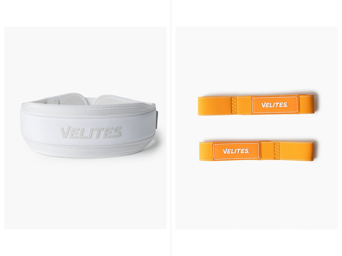 Bælte White + Stropper Orange/White