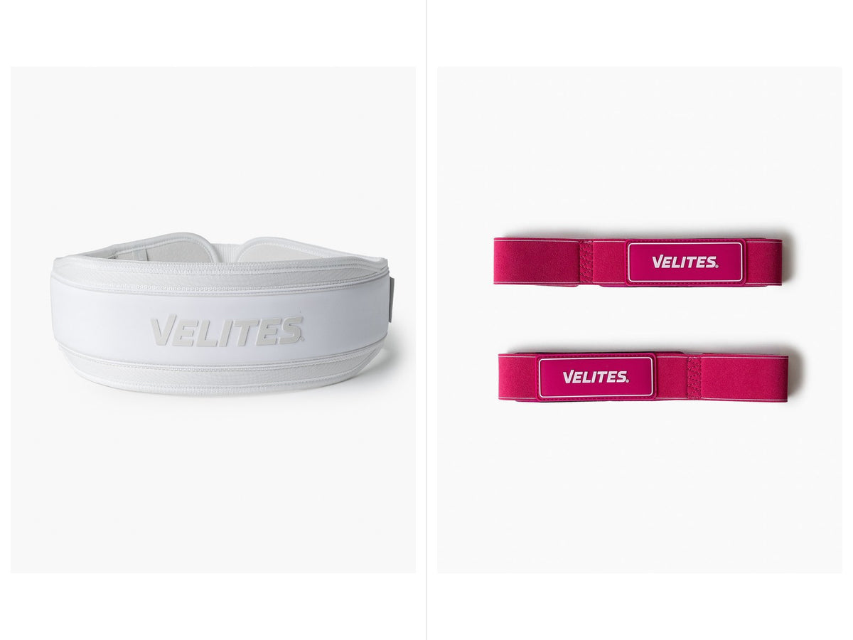 Bælte White + Stropper Pink Light