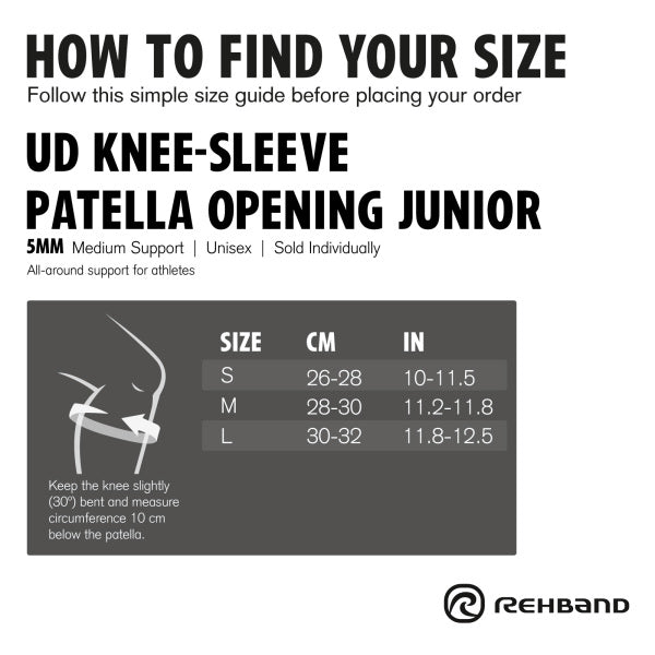 UD Knee Sleeve Patella Open Jr 5mm